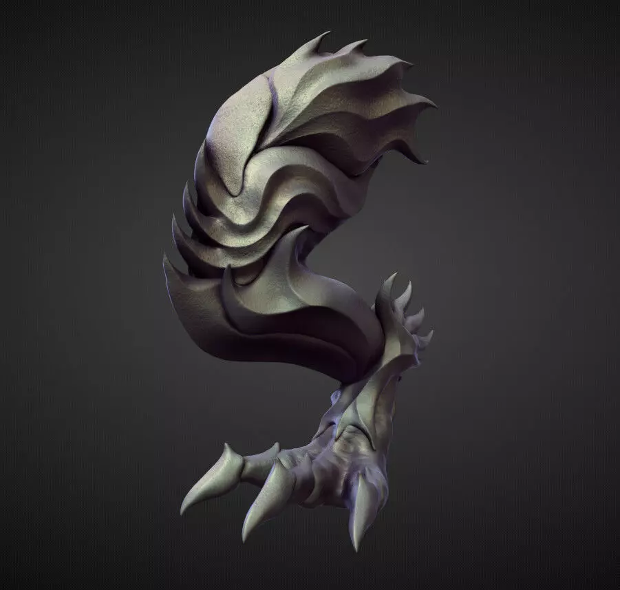 LEG11 high poly sculpt 3D model_0