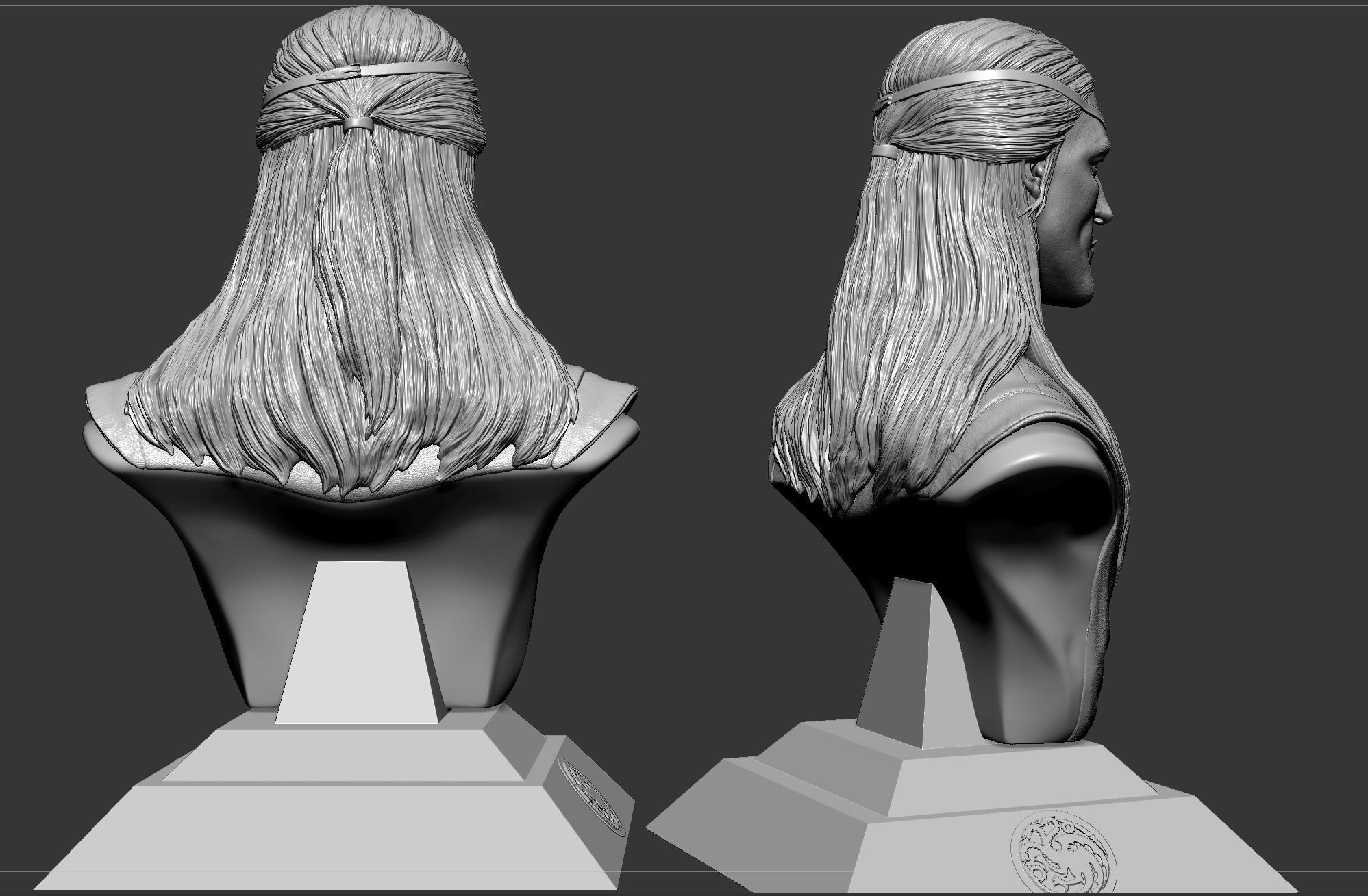 Aemond Targaryen- Ewan Mitchell Bust- House of The Dragon 3D print model_6