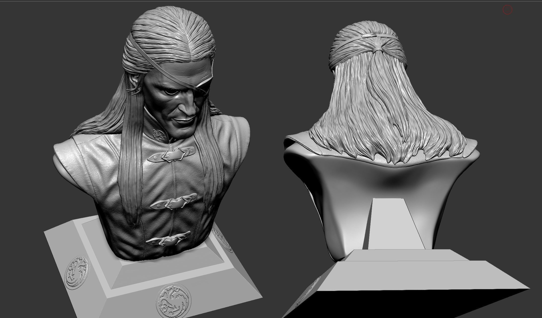 Aemond Targaryen- Ewan Mitchell Bust- House of The Dragon 3D print model_11