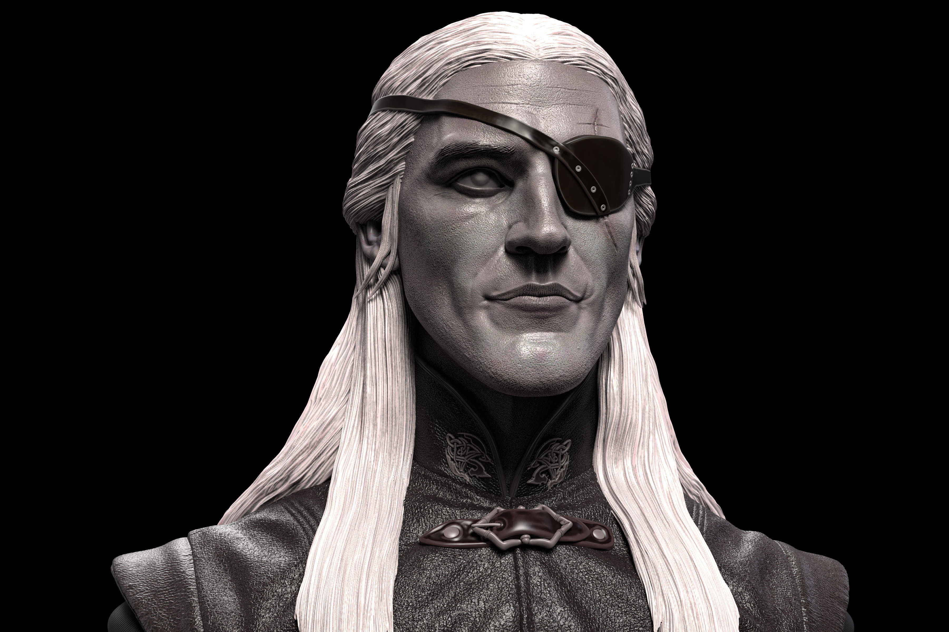 Aemond Targaryen- Ewan Mitchell Bust- House of The Dragon 3D print model_1