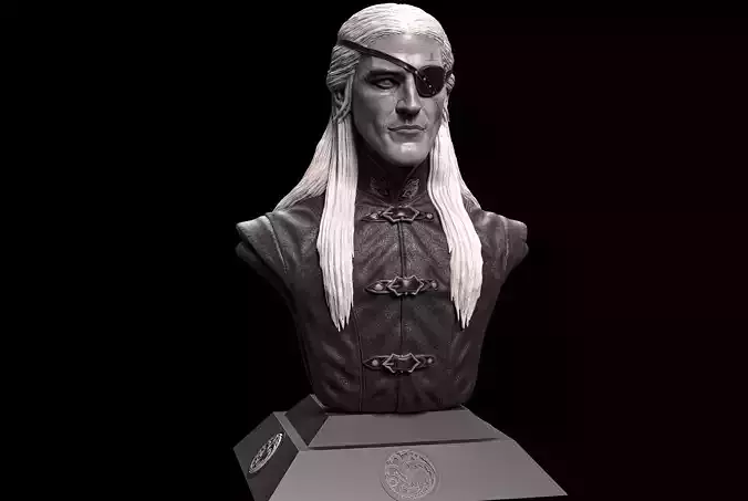 Aemond Targaryen- Ewan Mitchell Bust- House of The Dragon 3D print model