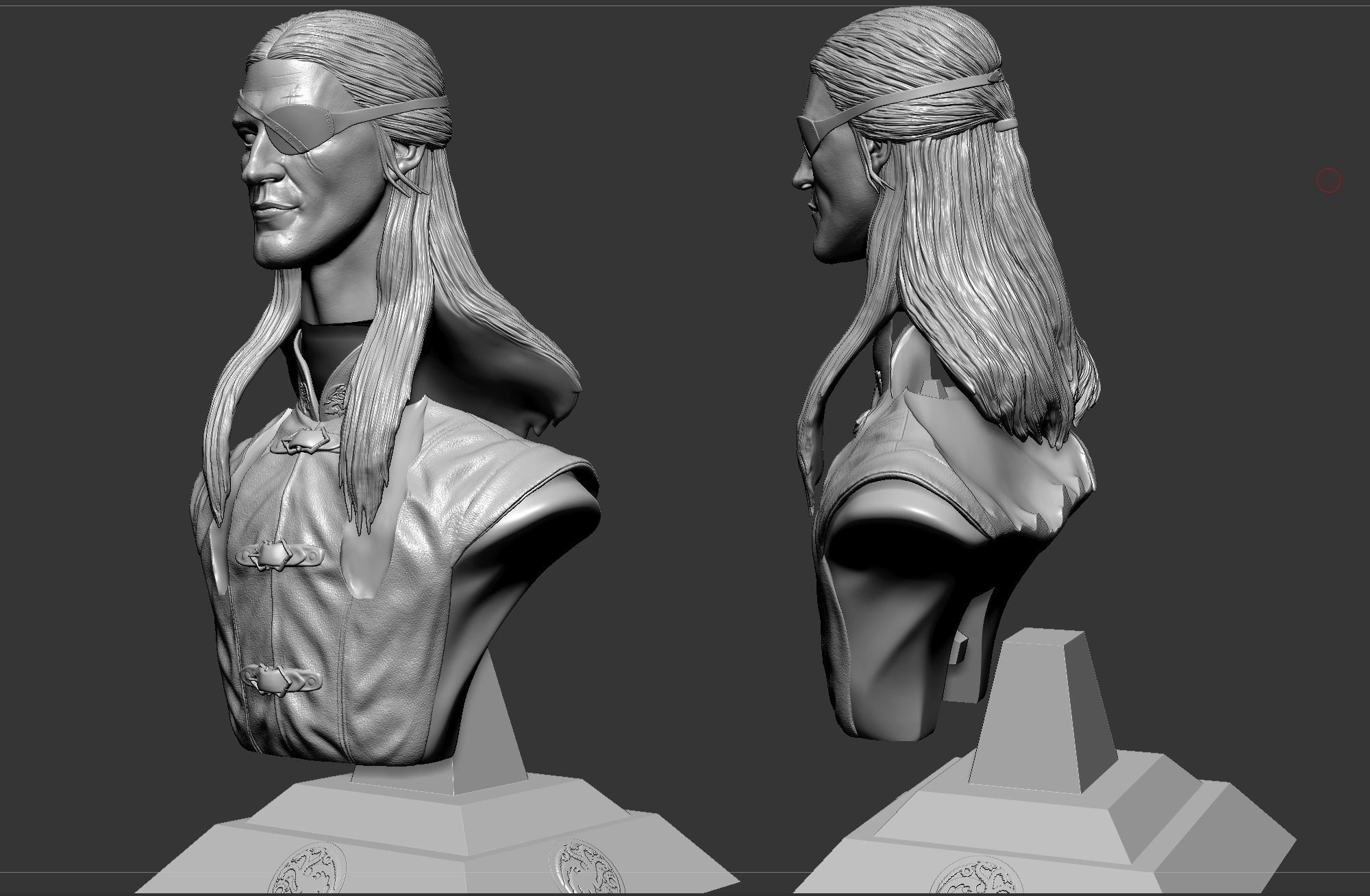 Aemond Targaryen- Ewan Mitchell Bust- House of The Dragon 3D print model_8