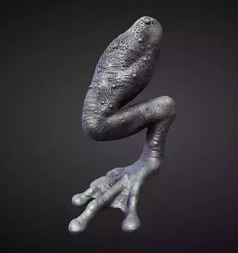 LEG12 high poly sculpt 3D model