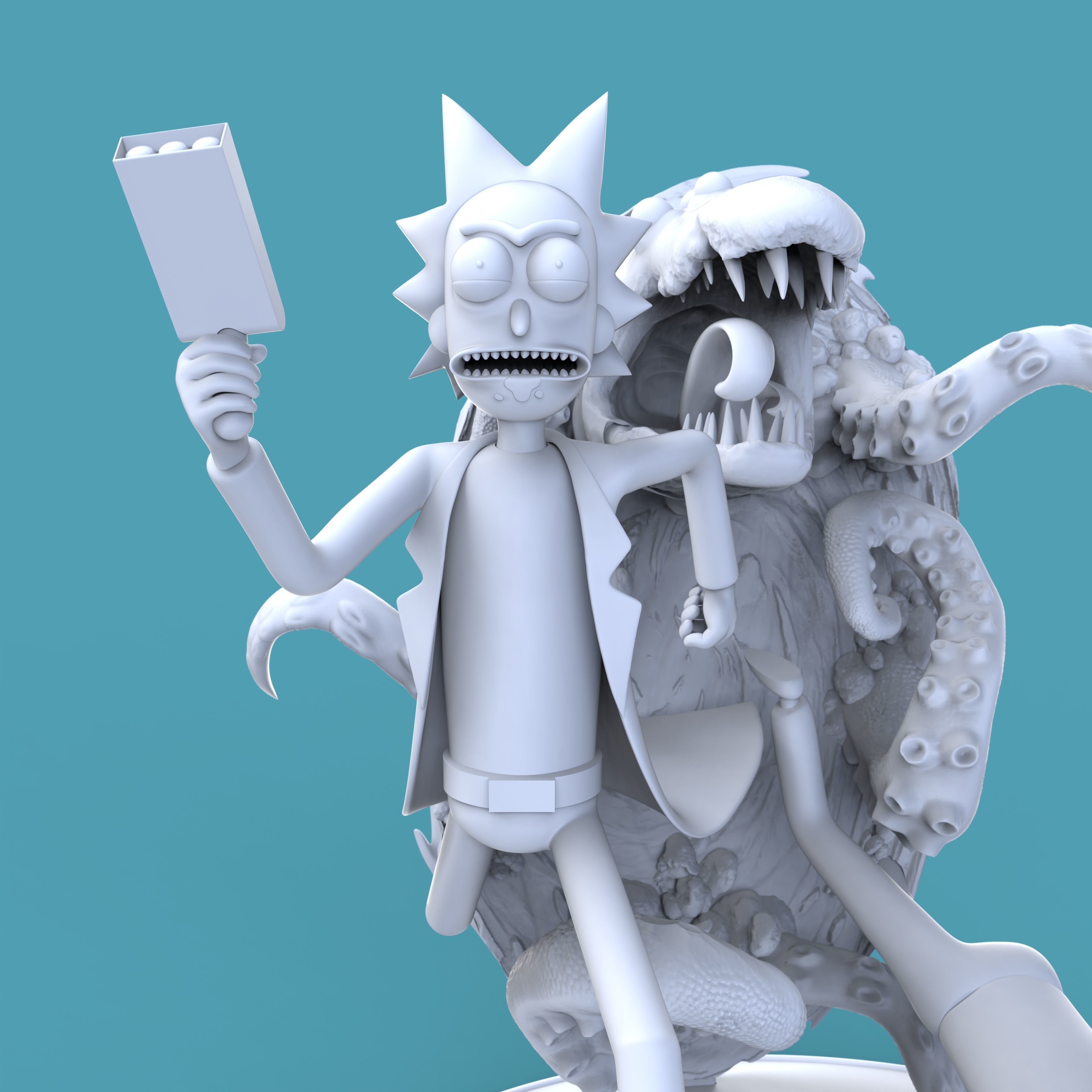 Rick and Morty - Cut and Key Miniature by 3Dhomas 3D print model_5