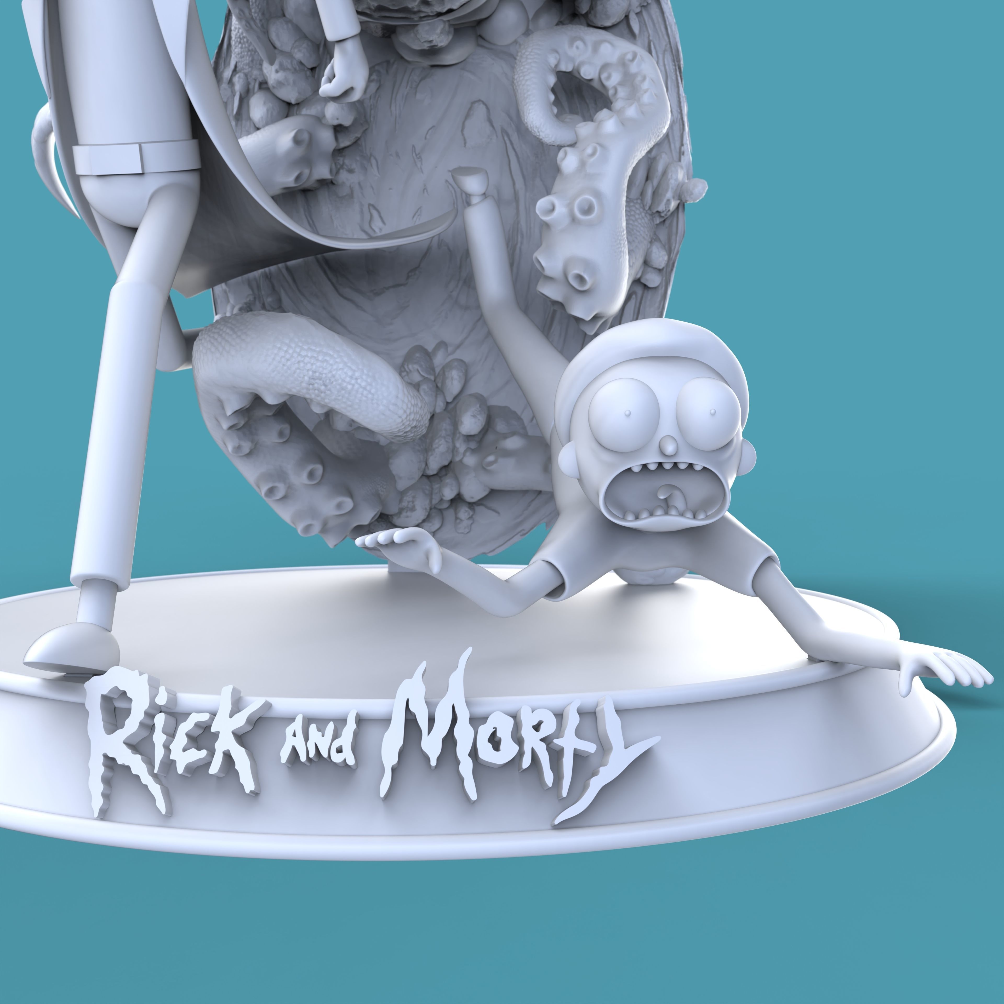 Rick and Morty - Cut and Key Miniature by 3Dhomas 3D print model_4