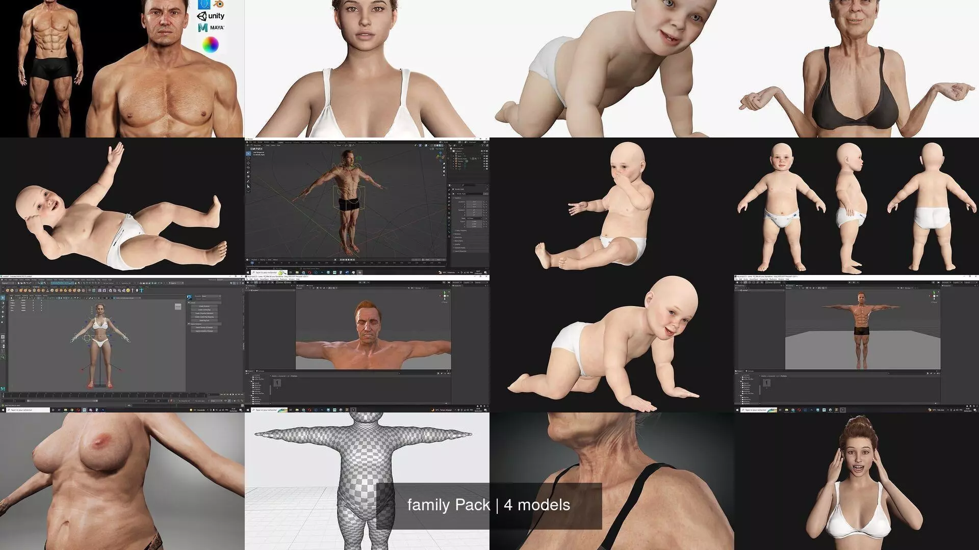 family Pack 3D Model Collection_0