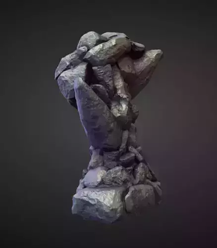 LEG14 high poly sculpt 3D model