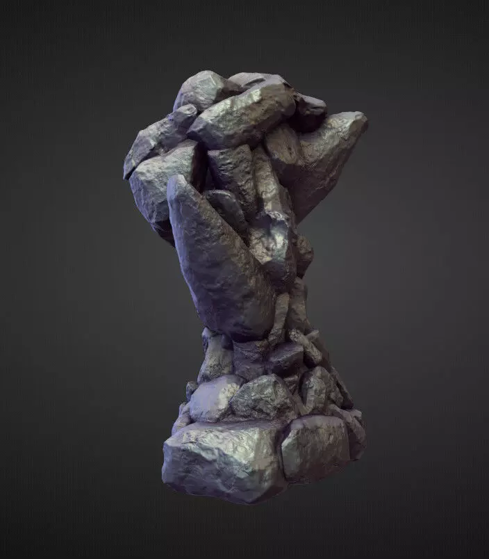LEG14 high poly sculpt 3D model_0