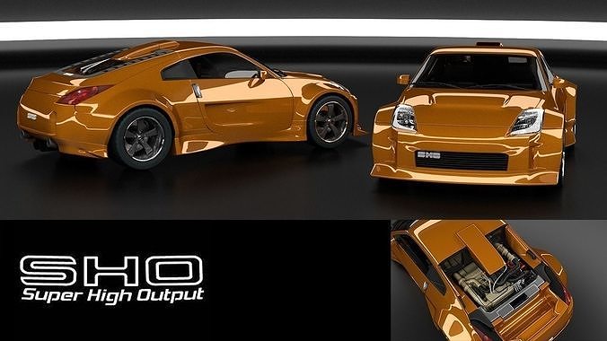 Nissan 350Z SHO Free 3D Model Free low-poly 3D model
