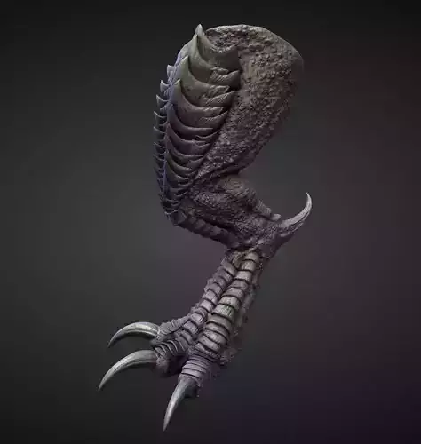 LEG16 high poly sculpt 3D model