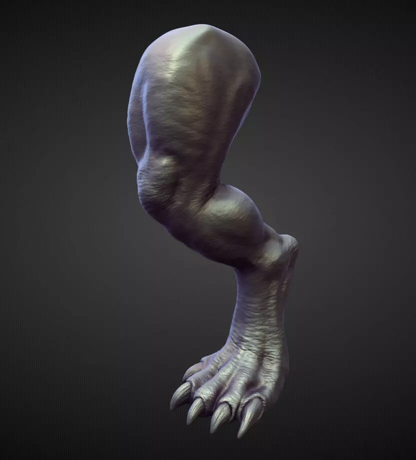 LEG17 high poly sculpt 3D model_0