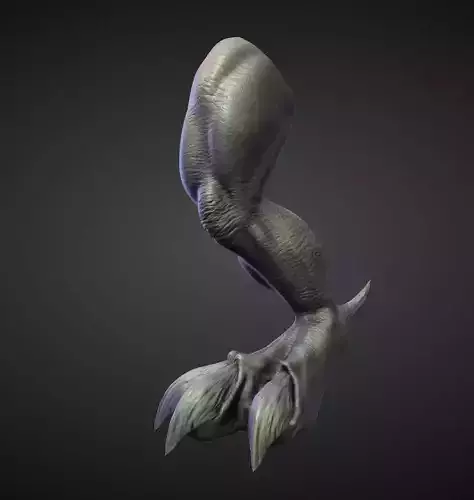 LEG2 high poly sculpt 3D model