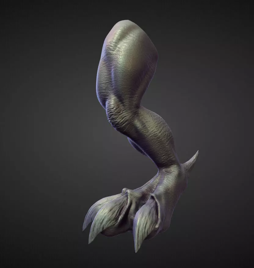 LEG2 high poly sculpt 3D model_0