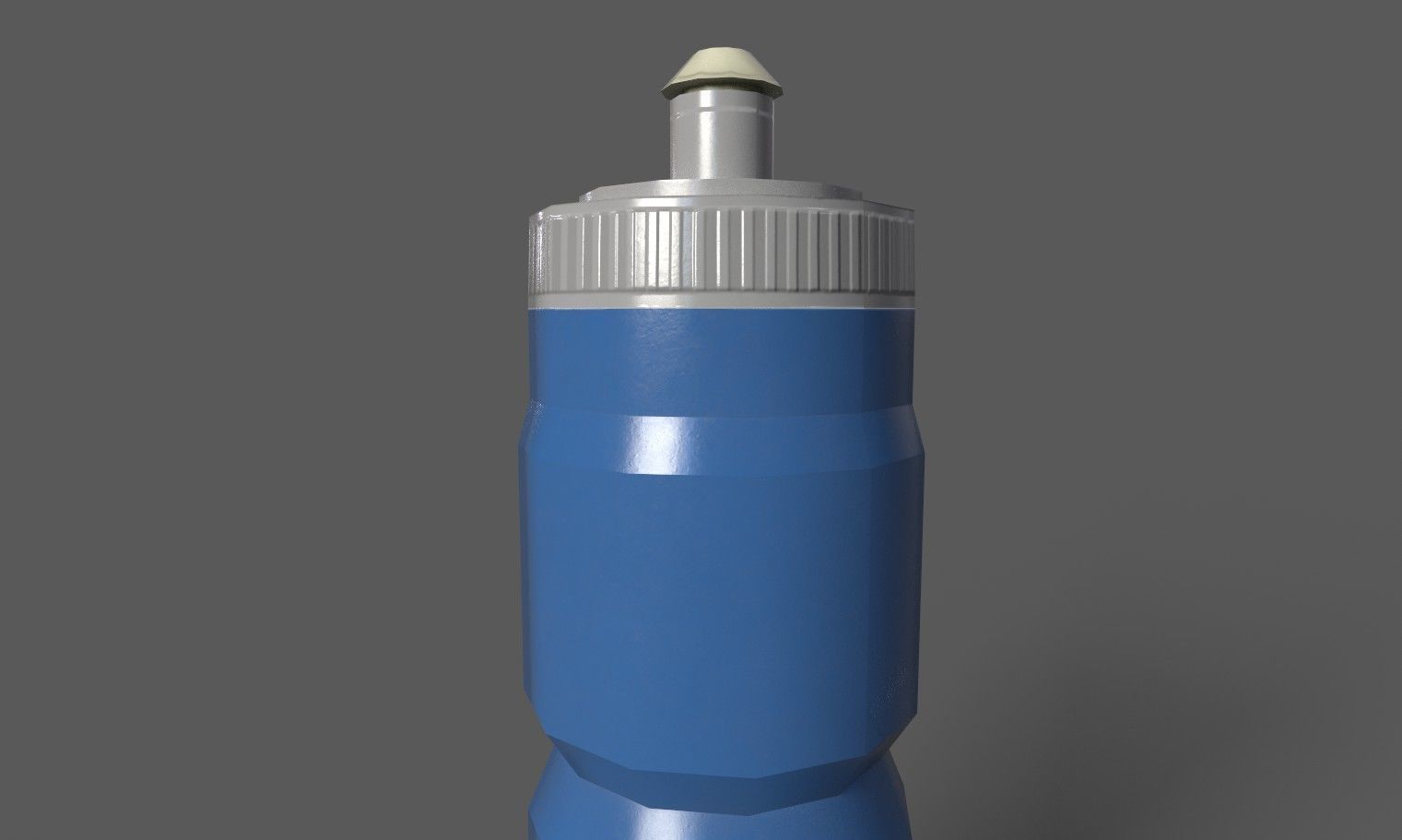 Bottle- Lowpoly bottle with cap Low-poly 3D model_1