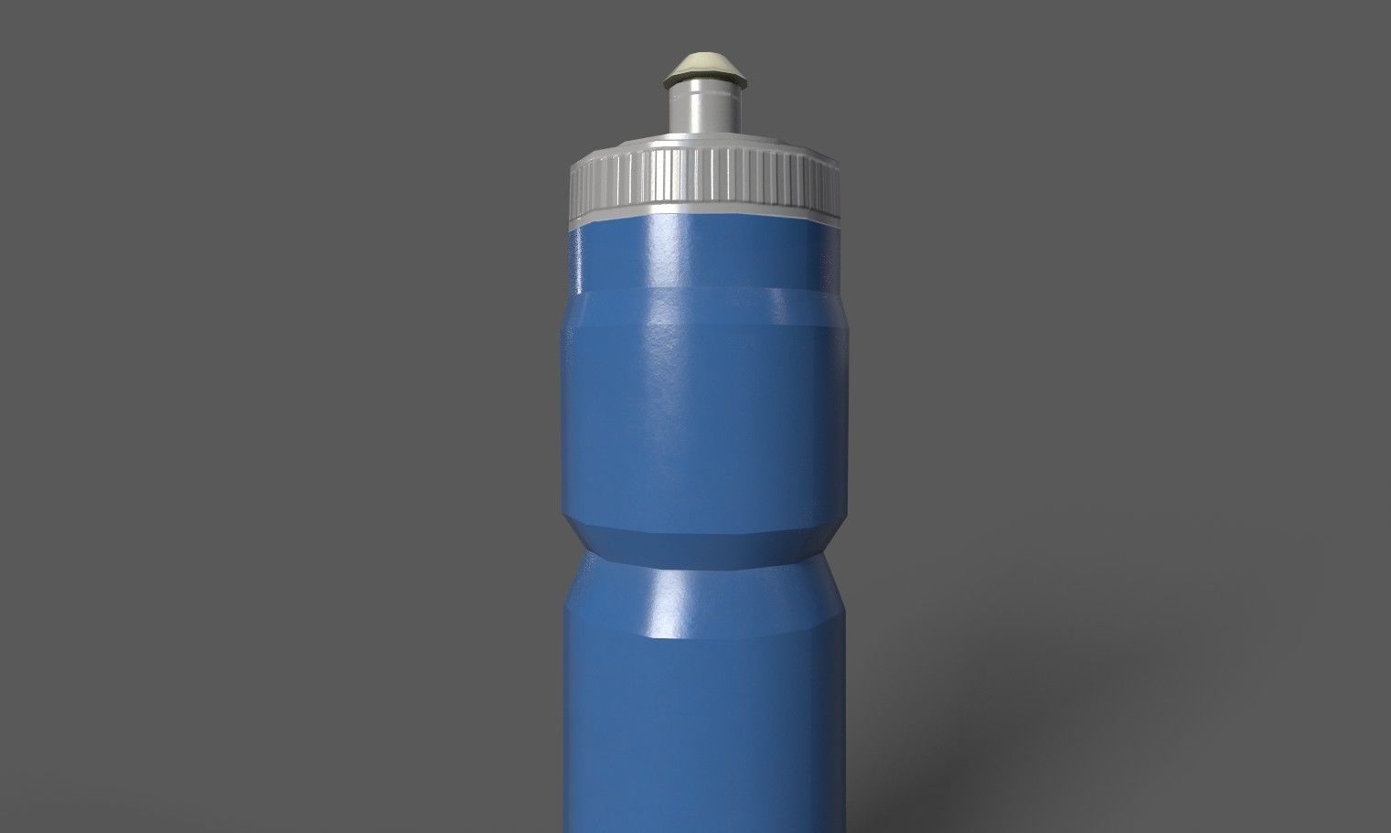Bottle- Lowpoly bottle with cap Low-poly 3D model_3