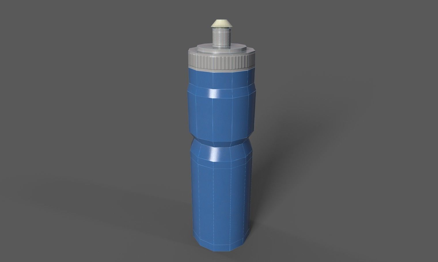 Bottle- Lowpoly bottle with cap Low-poly 3D model_8