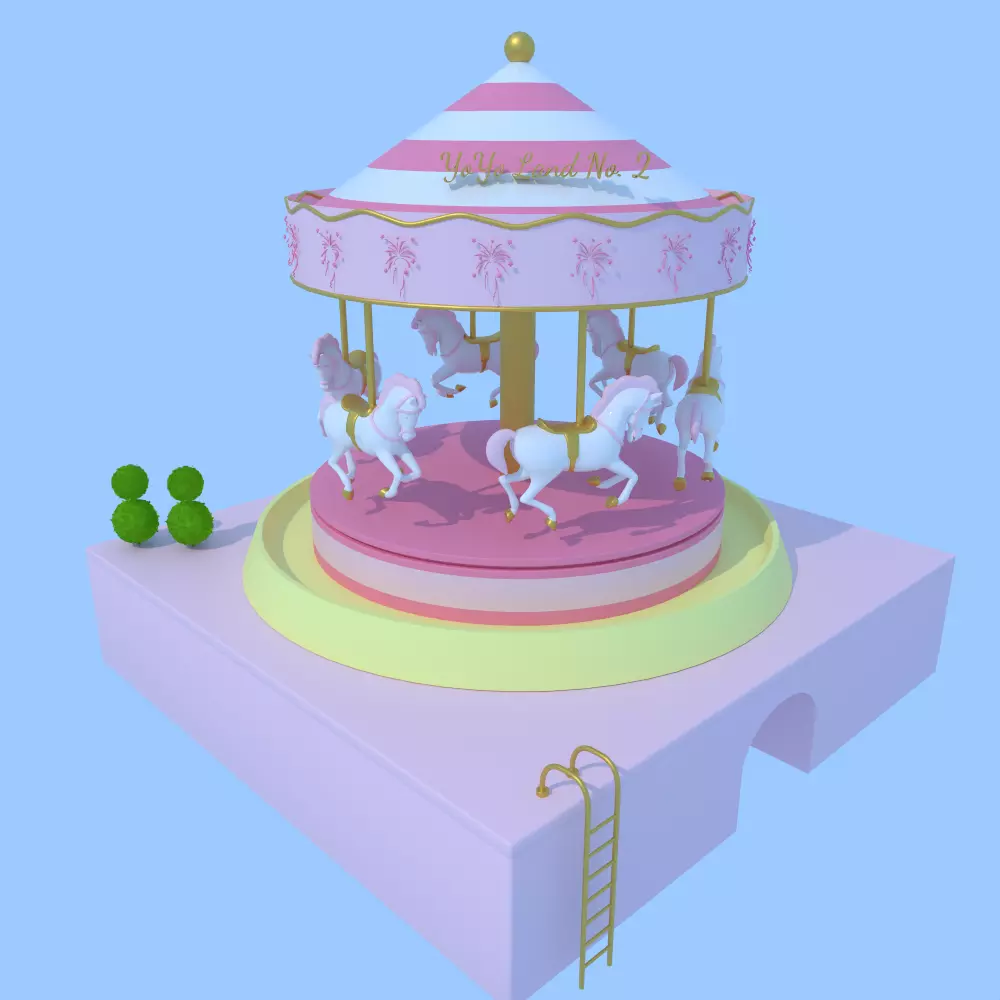 Carousel 3d model 3D model_0