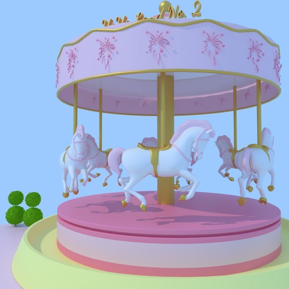 Carousel 3d model 3D model_1