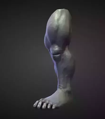 LEG26 high poly sculpt 3D model