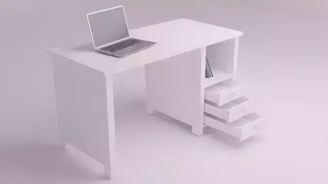White desk