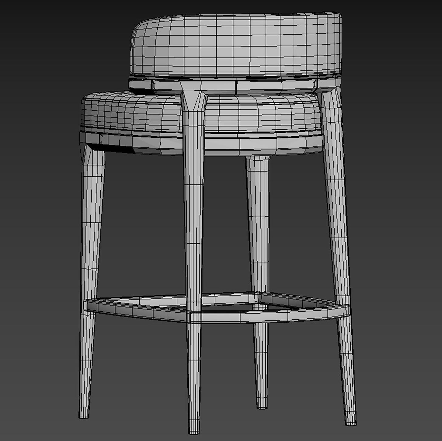 Grange BAR STOOL 3D model_9