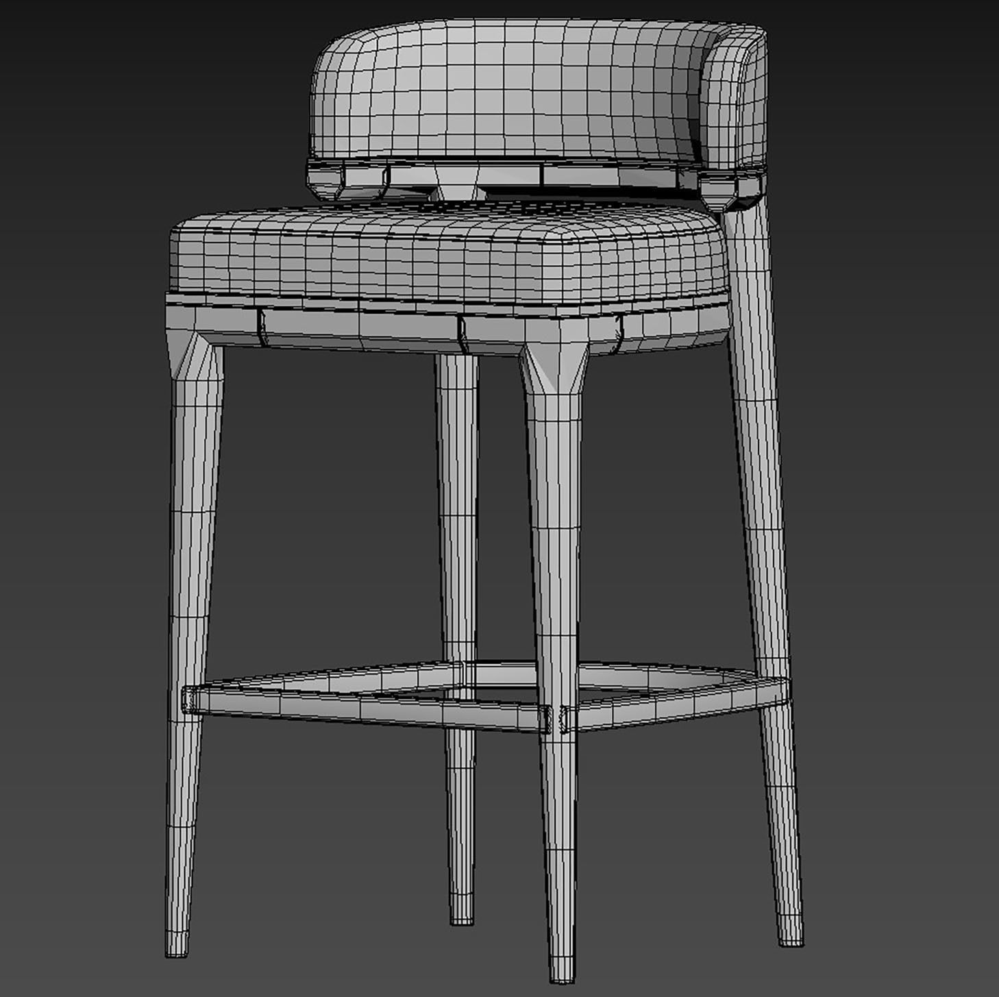 Grange BAR STOOL 3D model_10