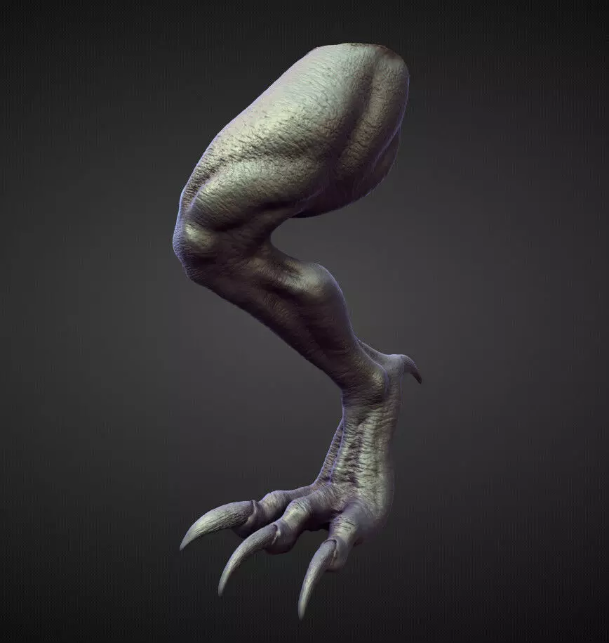 LEG3 high poly sculpt 3D model_0