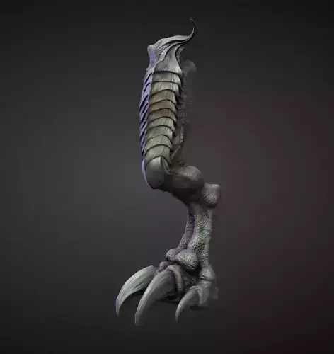 LEG31 high poly sculpt 3D model