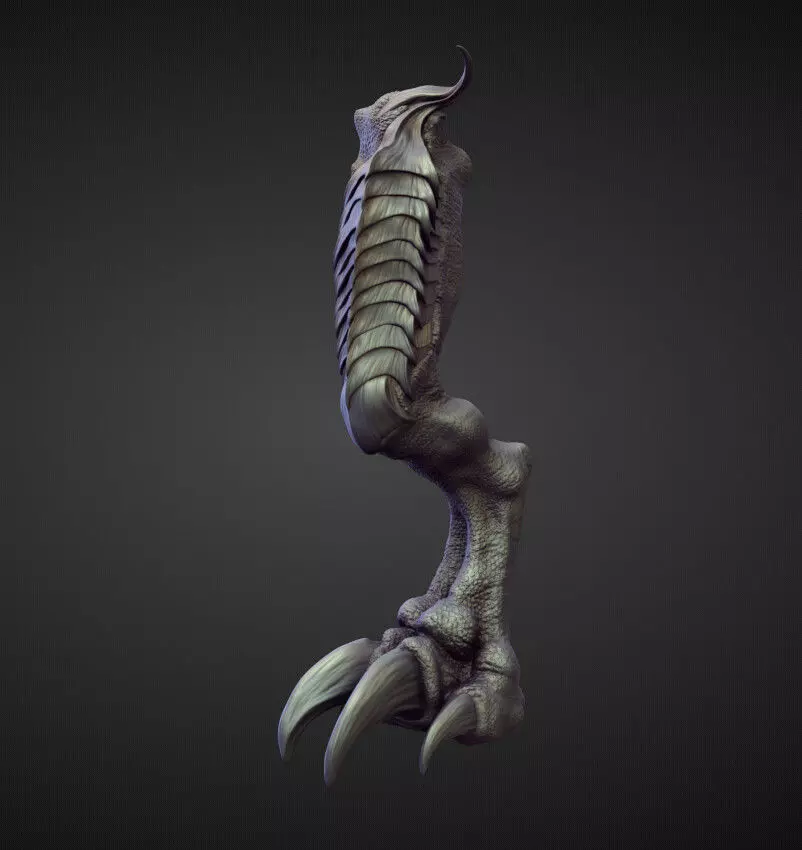 LEG31 high poly sculpt 3D model_0