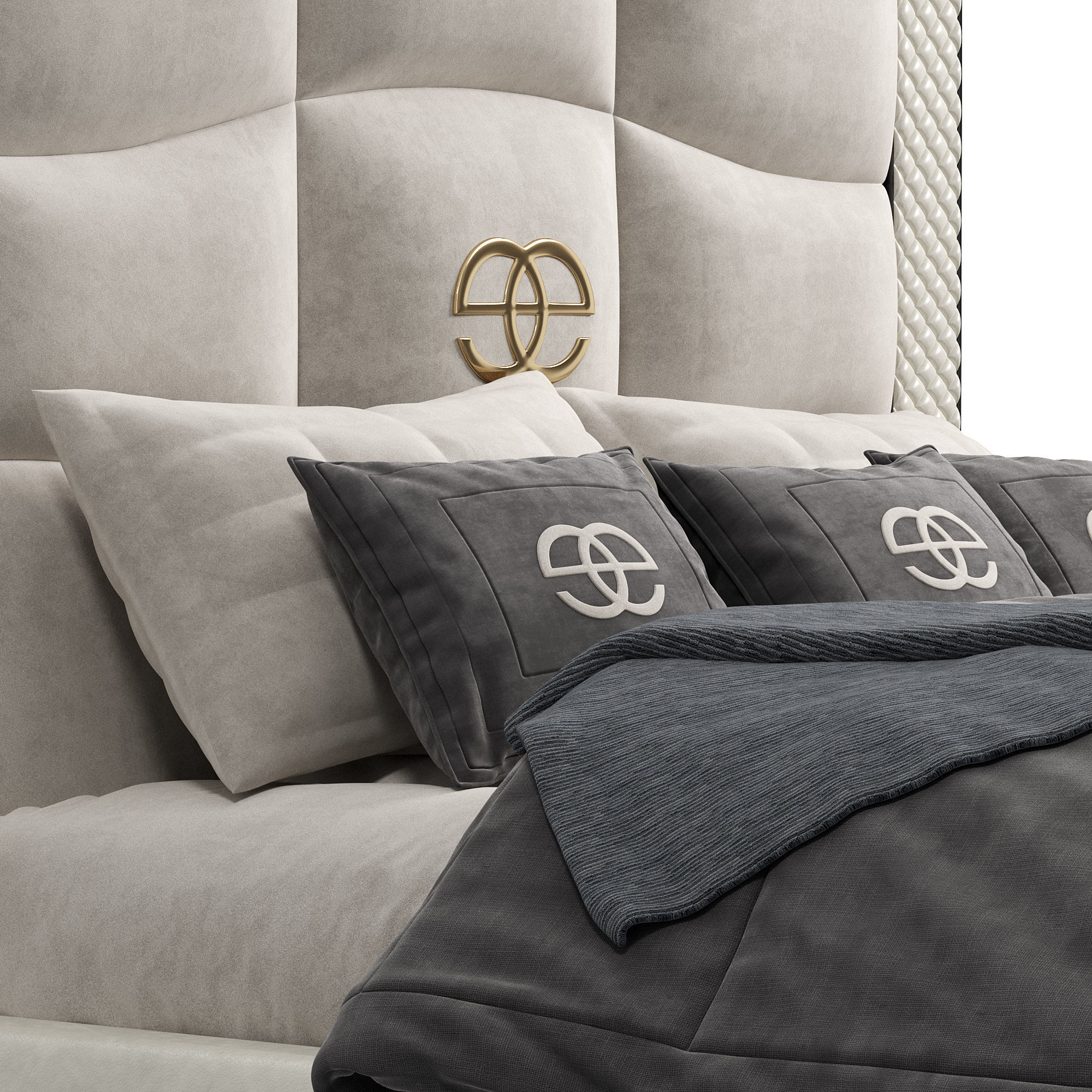 Bed Colection 1 - 4 Items 3D model  3D model_10