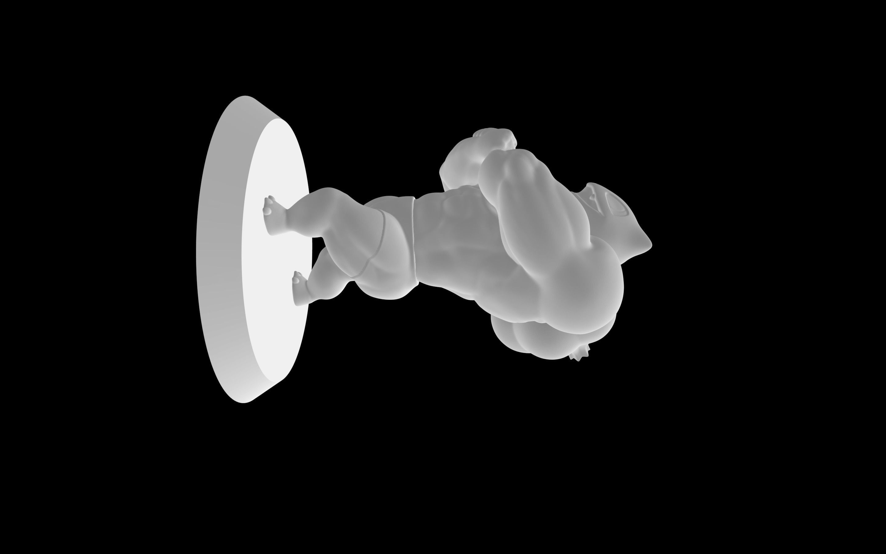 Bulbasaur Strong  3D model_3