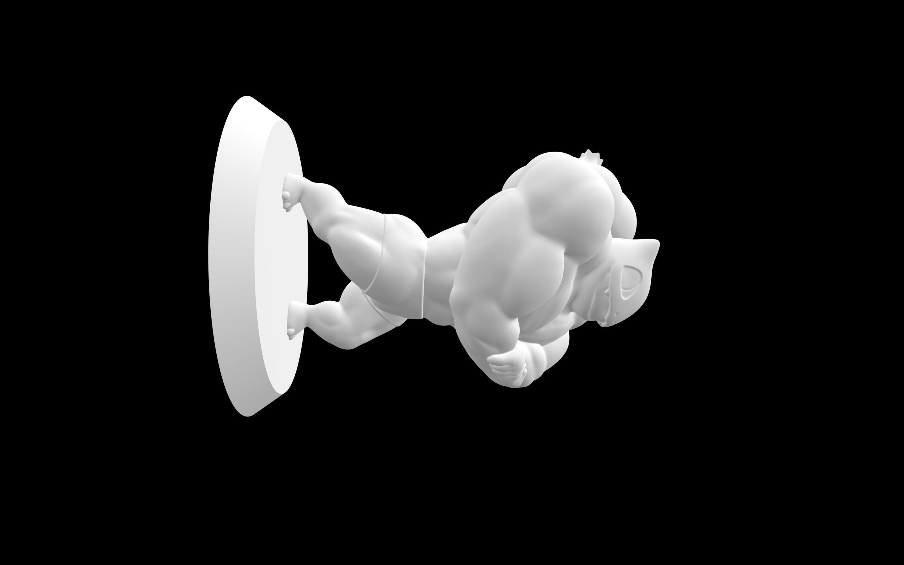 Bulbasaur Strong  3D model_2