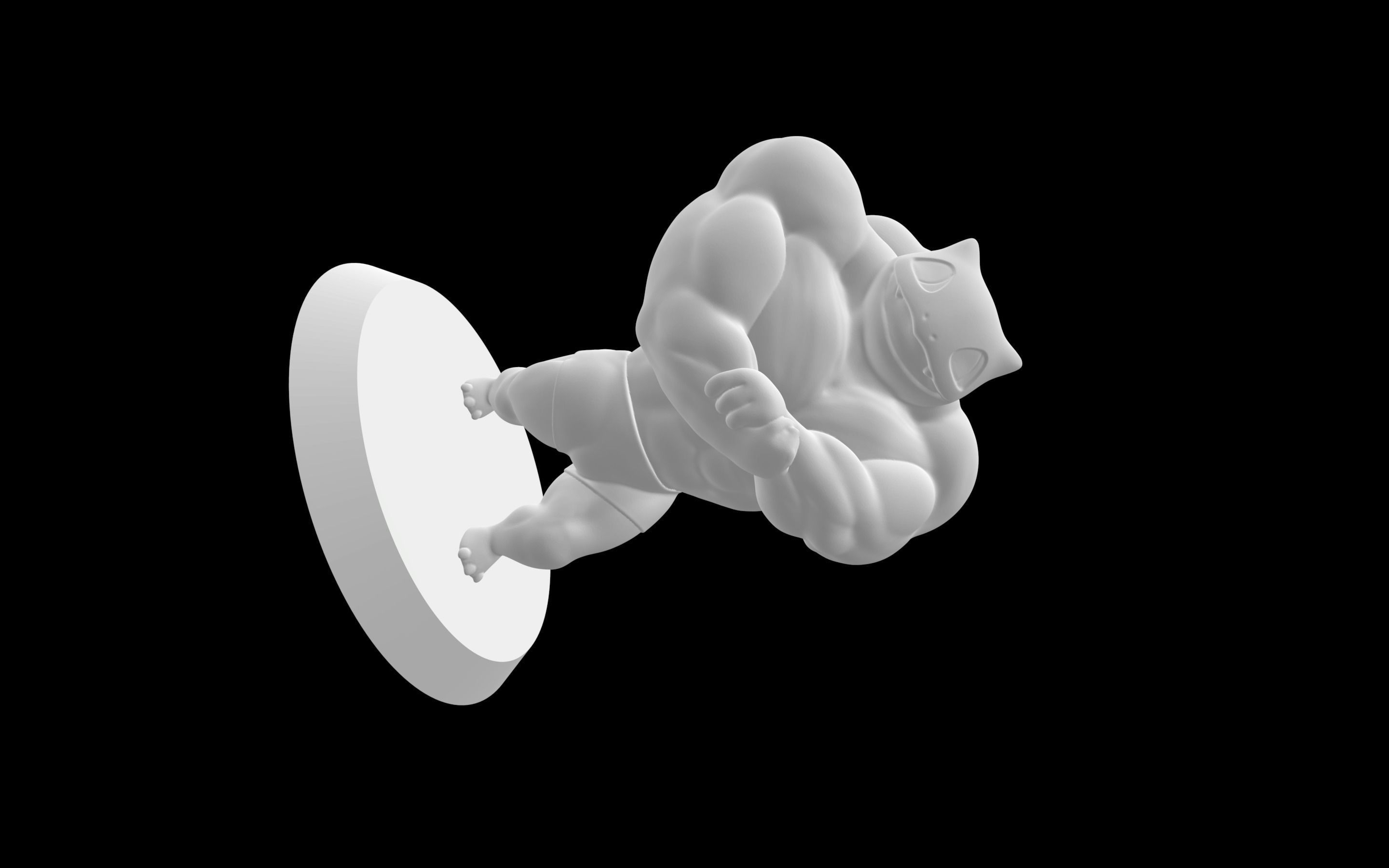 Bulbasaur Strong  3D model_5