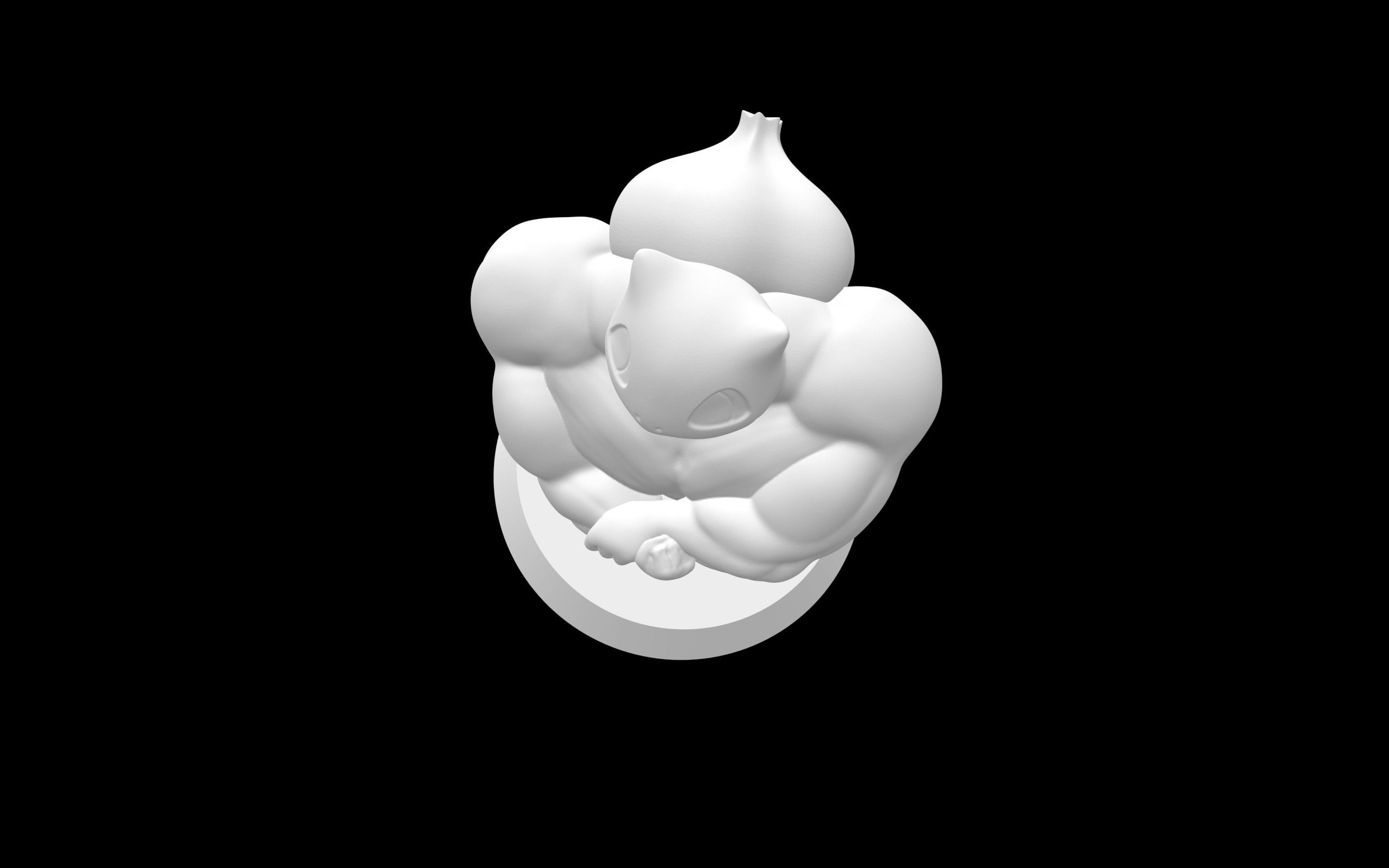 Bulbasaur Strong  3D model_4