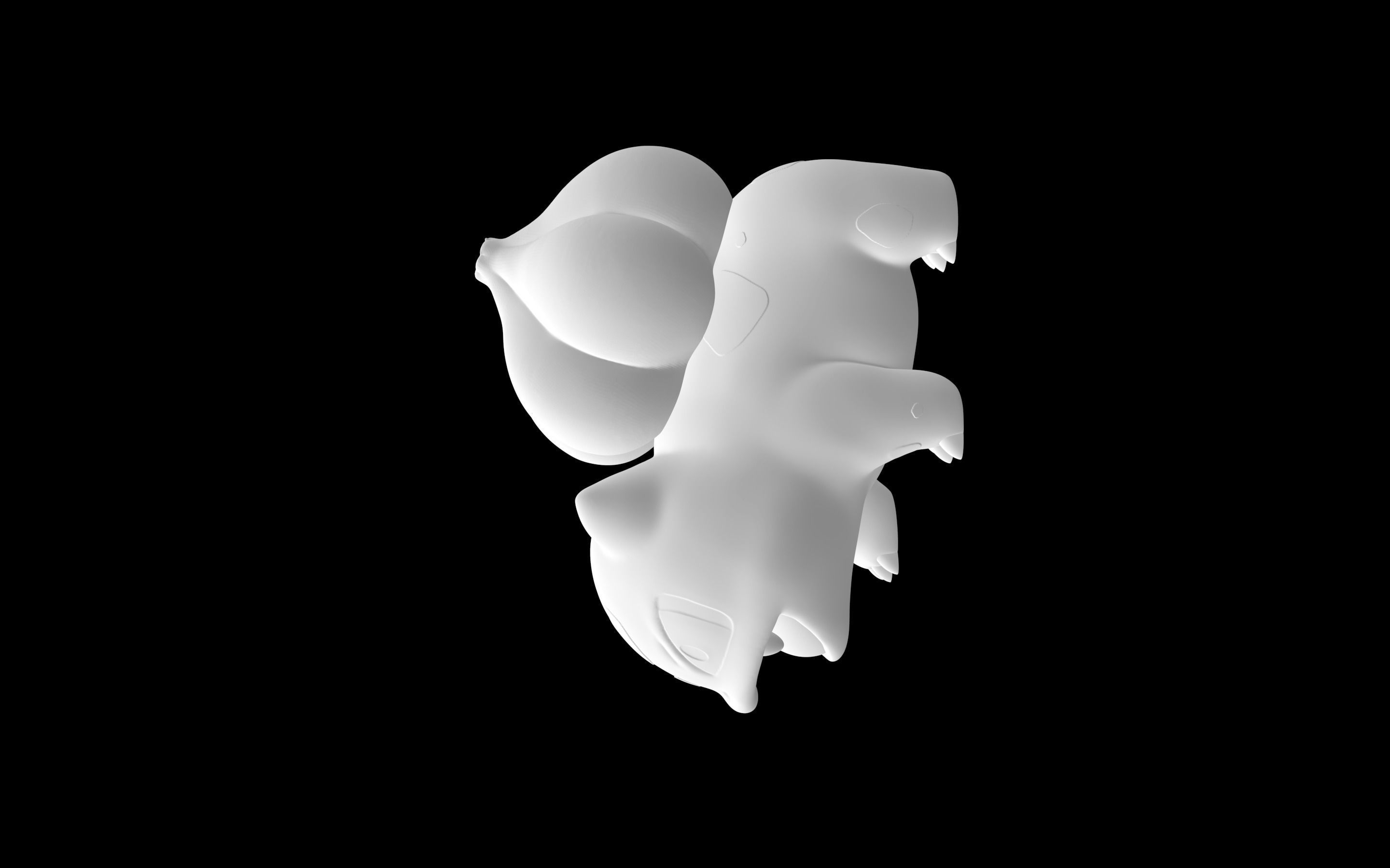 Bulbasaur Attack  3D model_2