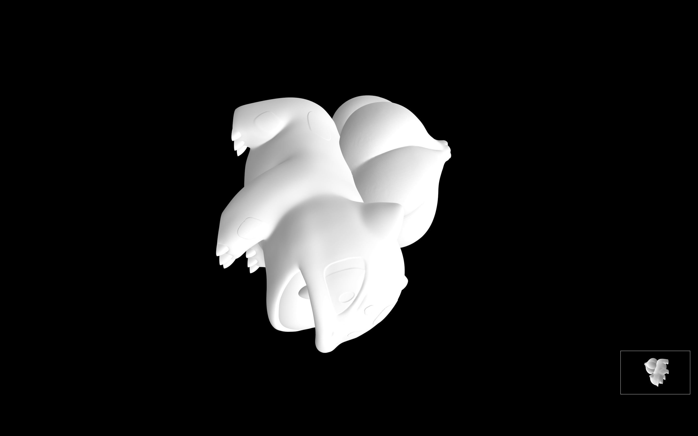 Bulbasaur Attack  3D model_3