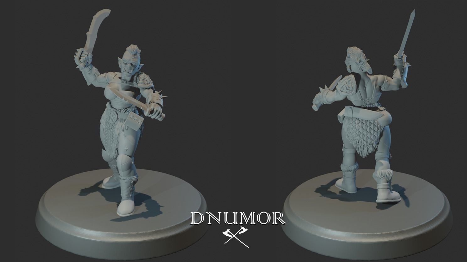 Orcs Marauders Set1 3D Print Model 3D print model_4
