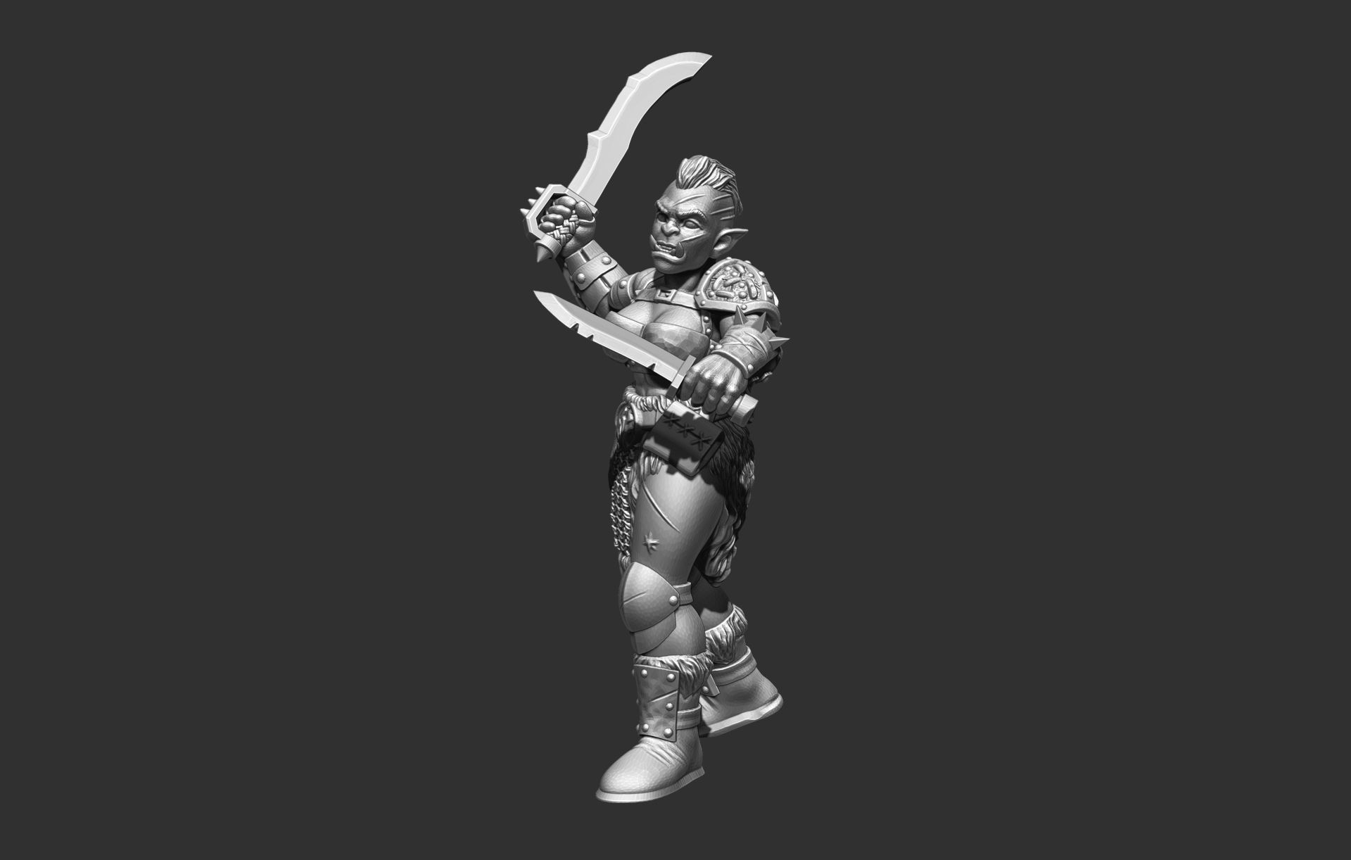 Orcs Marauders Set1 3D Print Model 3D print model_8