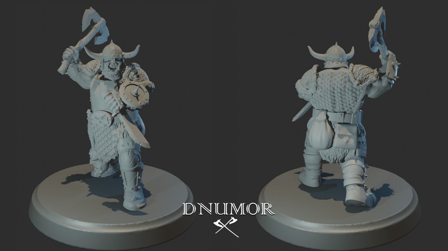 Orcs Marauders Set1 3D Print Model 3D print model_2