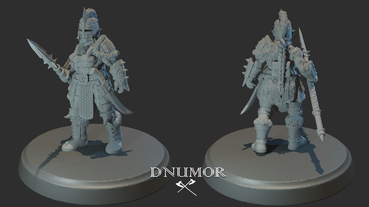 Orcs Marauders Set2 3D Print Model 3D print model_4
