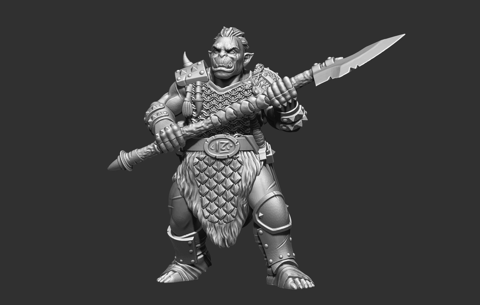 Orcs Marauders Set2 3D Print Model 3D print model_5