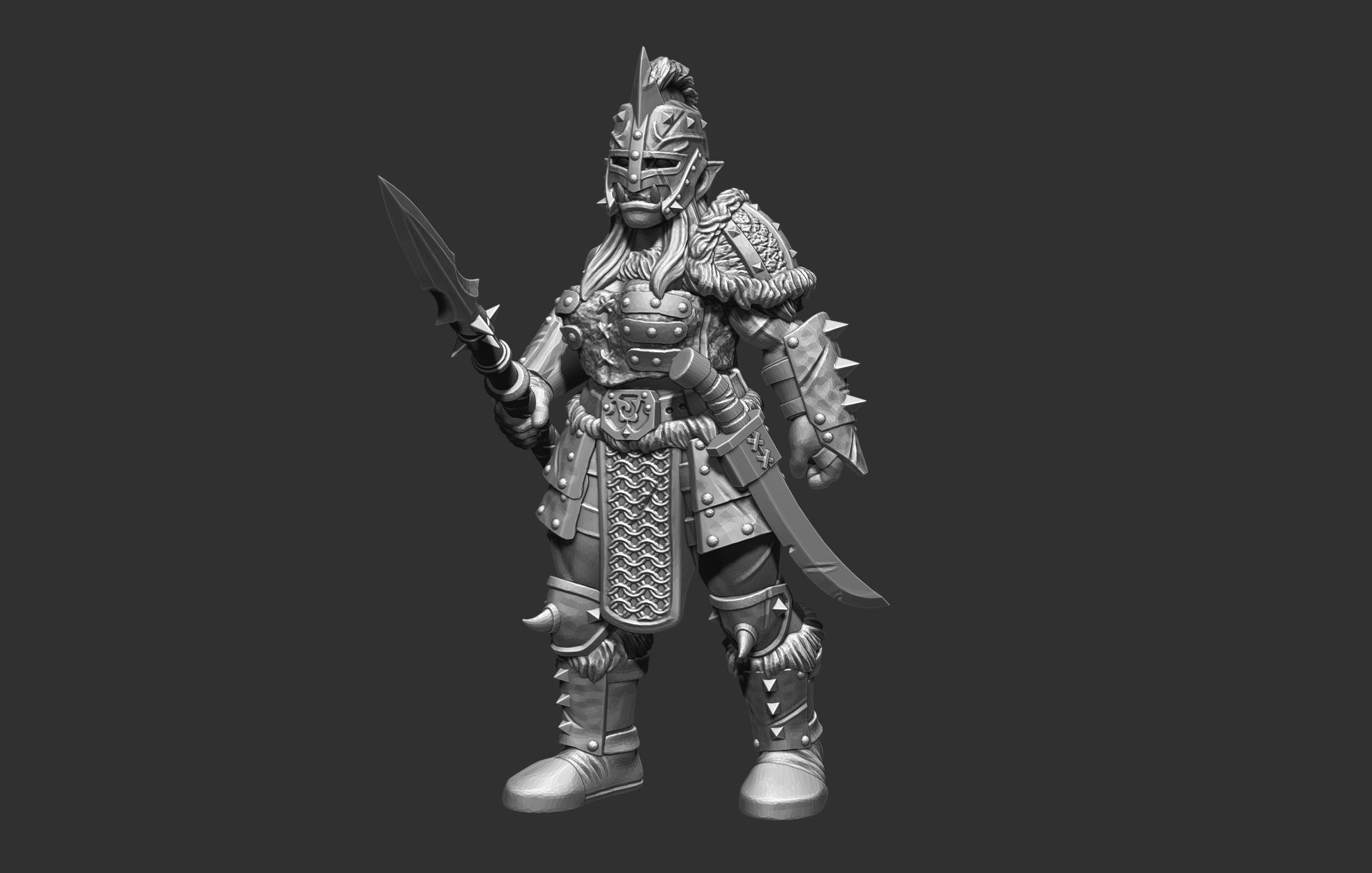 Orcs Marauders Set2 3D Print Model 3D print model_8