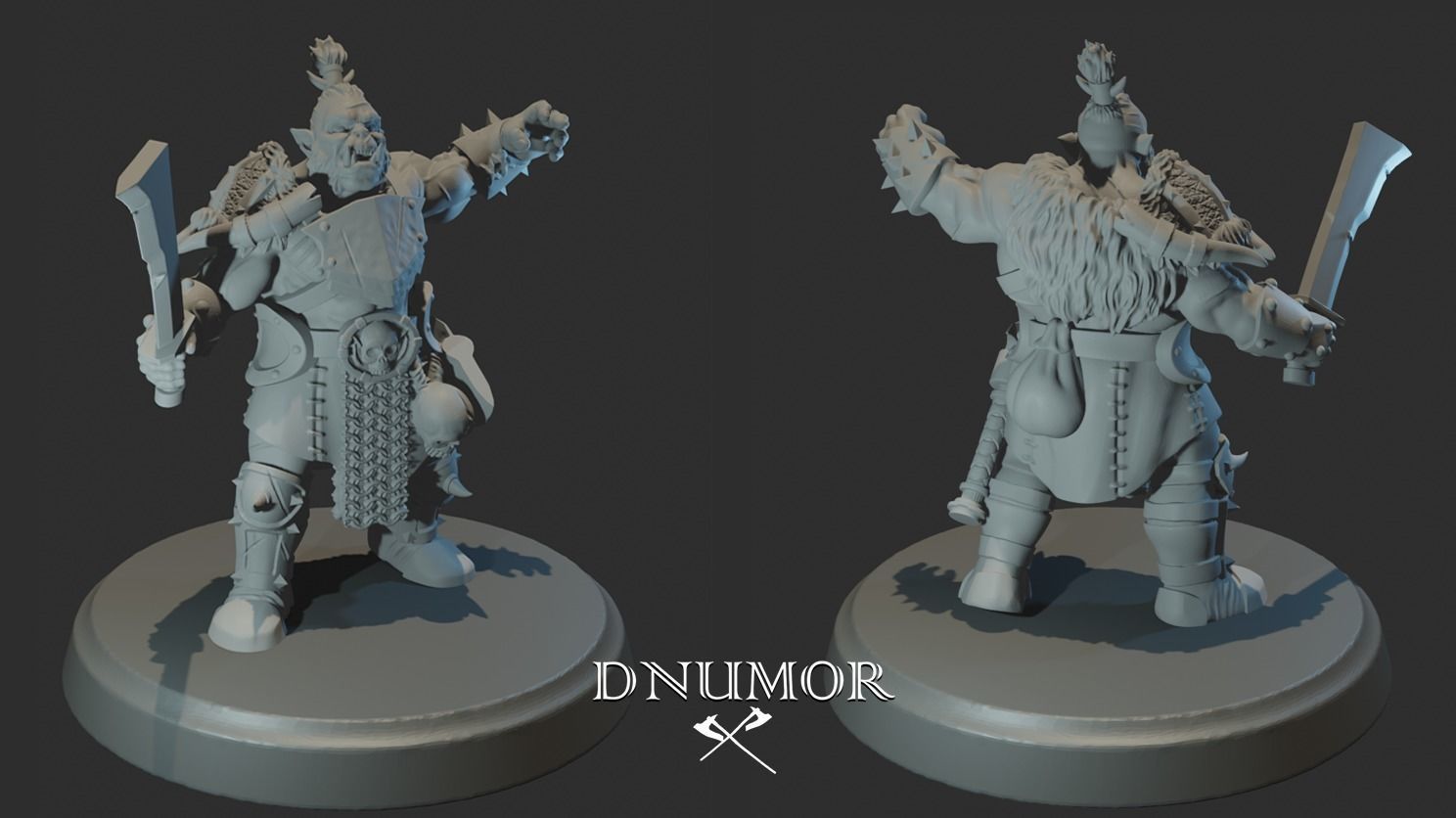 Orcs Marauders Set2 3D Print Model 3D print model_3