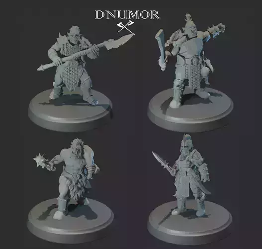Orcs Marauders Set2 3D Print Model