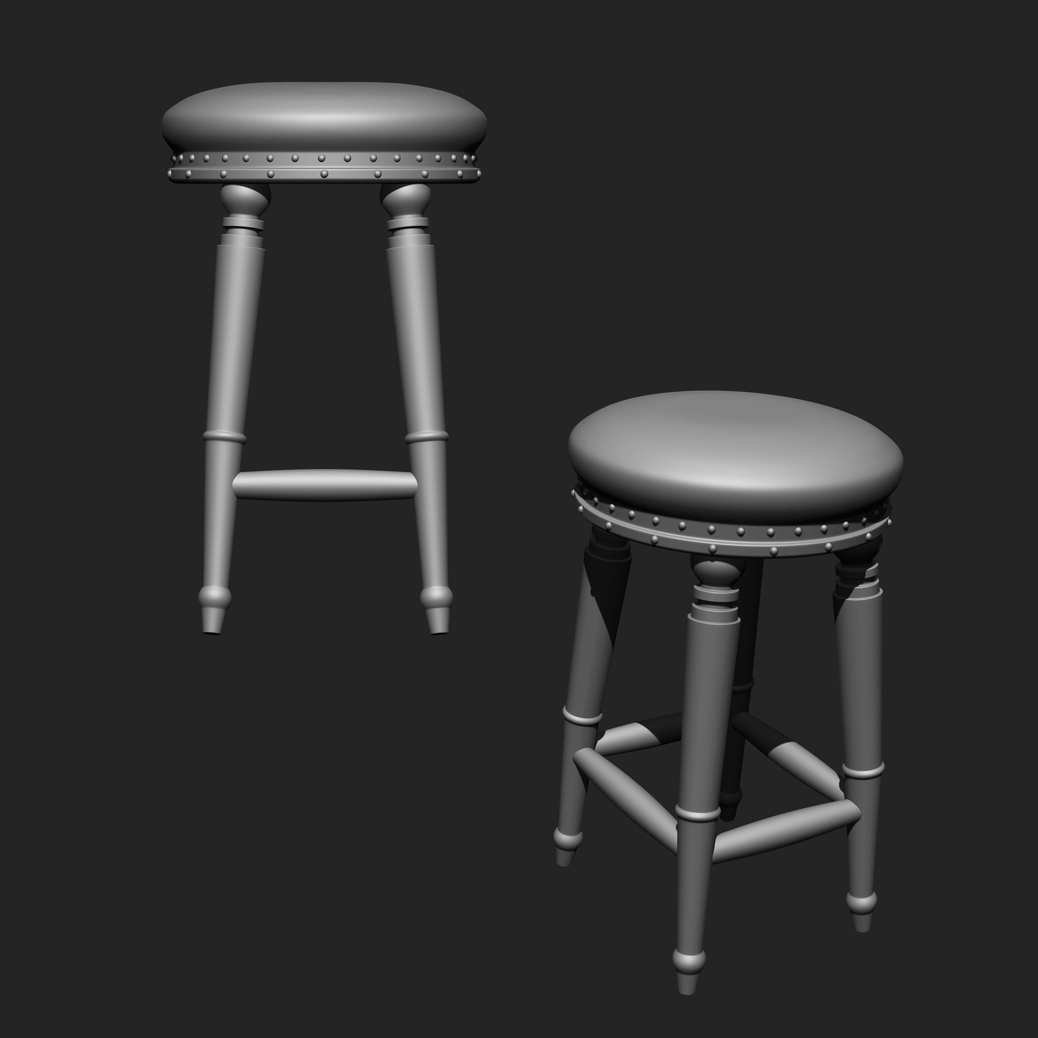 Objects Collection IMM Brush Pack 10 in One Vol 3 3D model_4