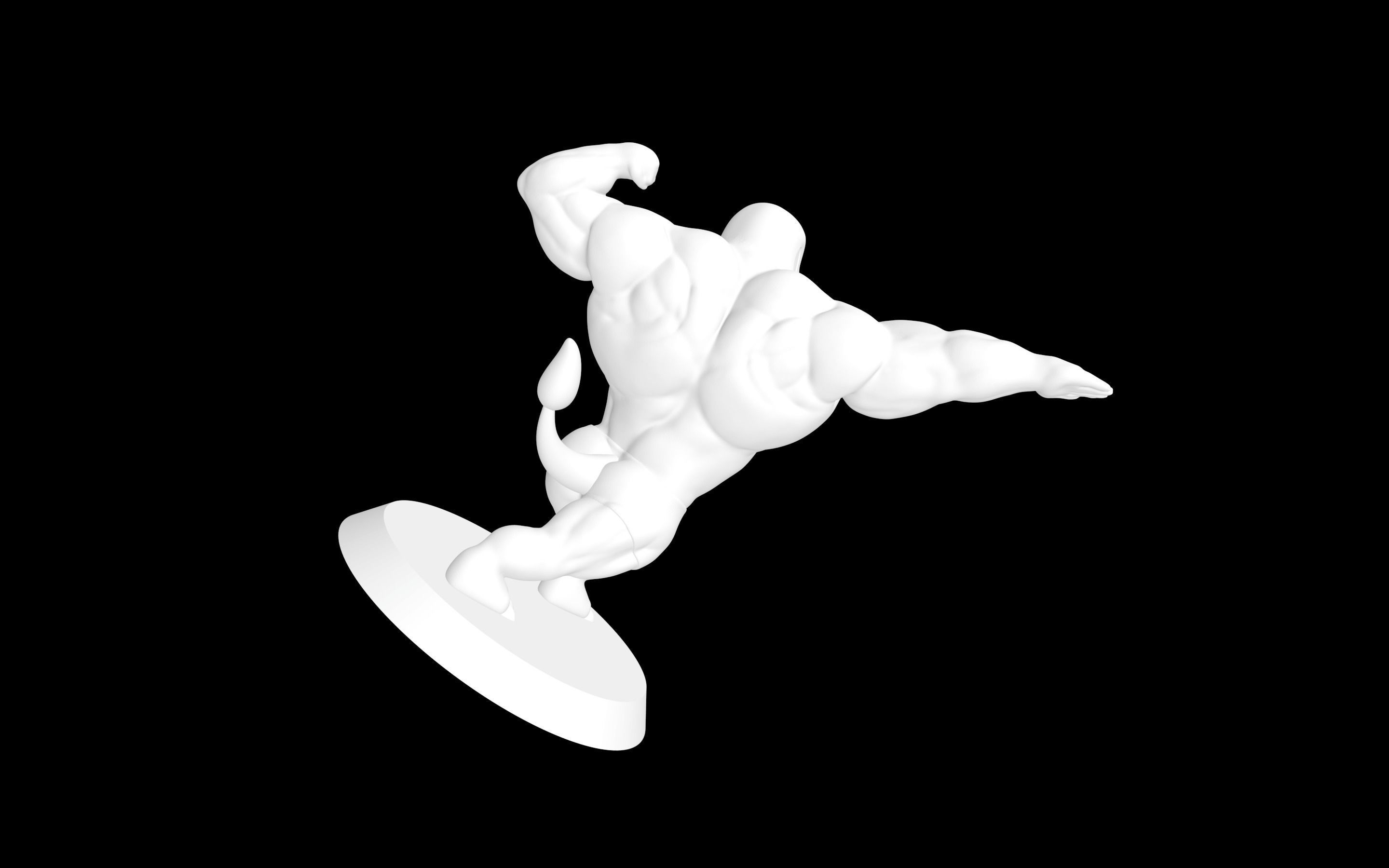 Charmender Strong Muscle 3D model_3