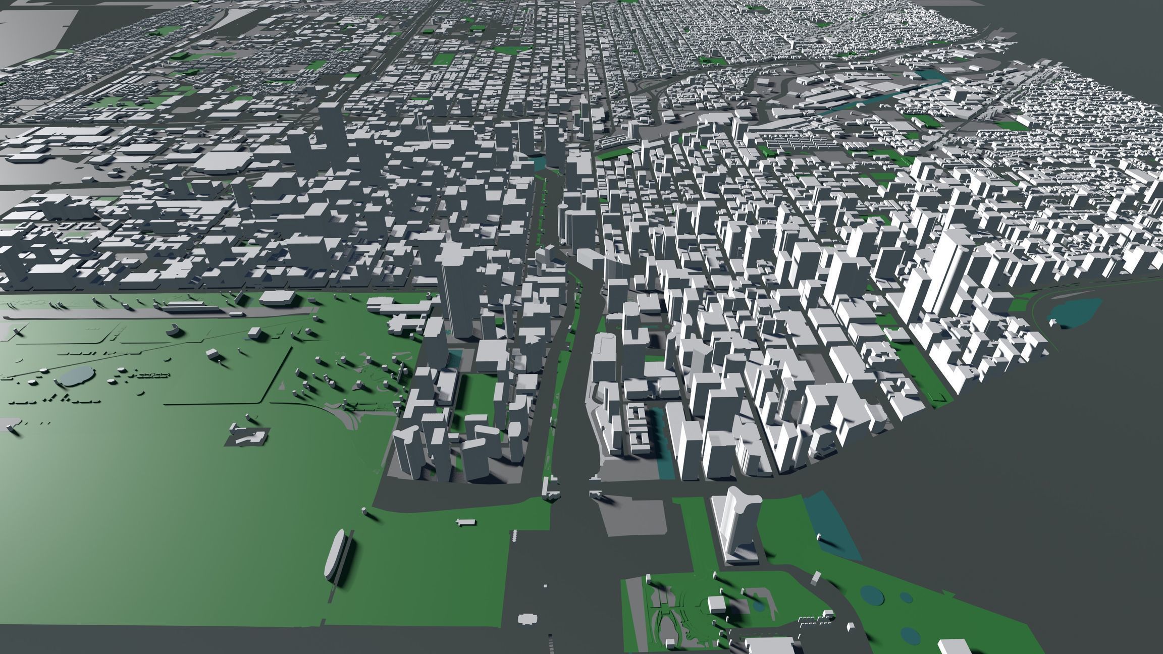 Chicago USA - Mass buildings 3D model_5