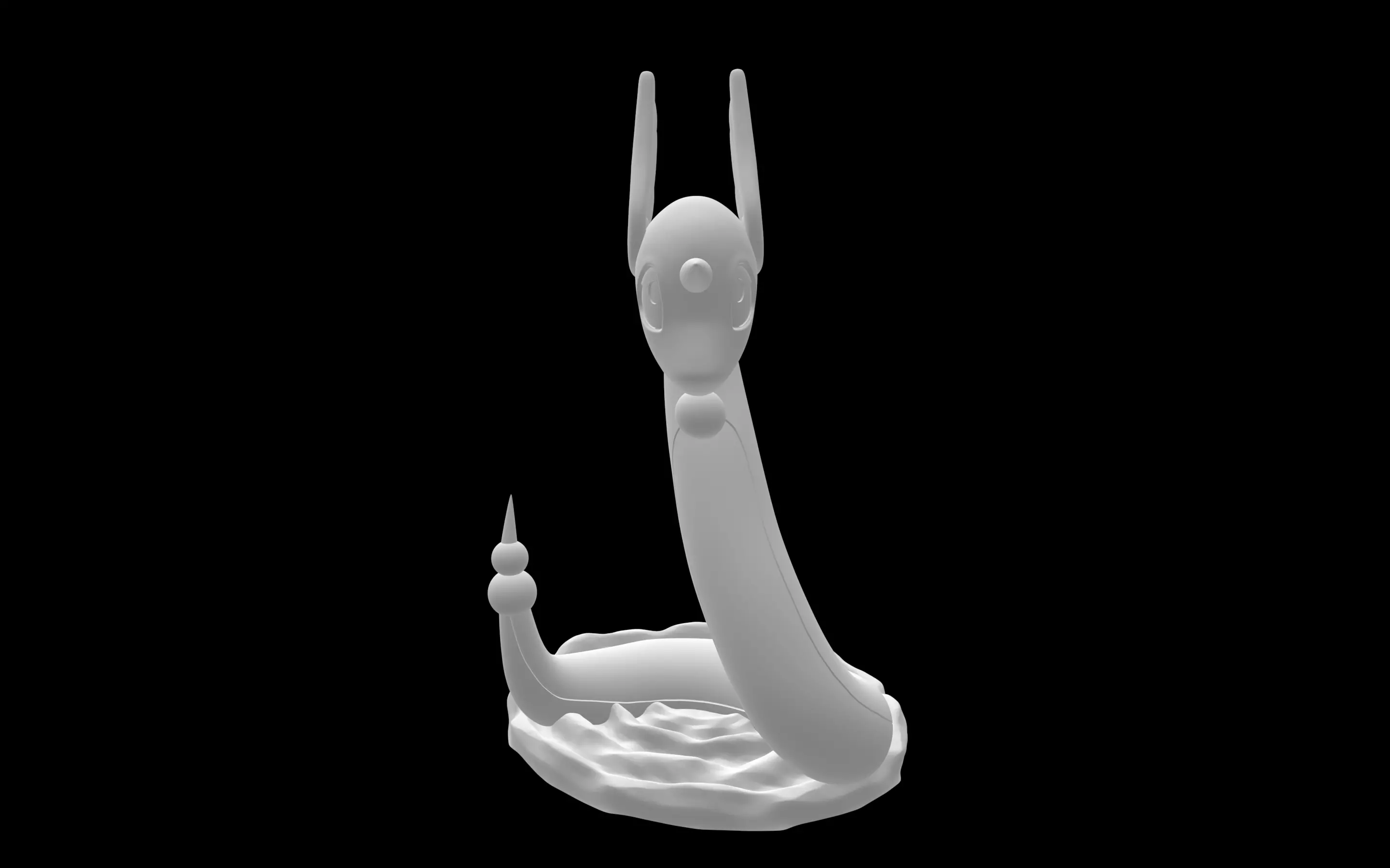 Dragonair snail 3D model_0
