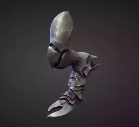 LEG45 high poly sculpt 3D model