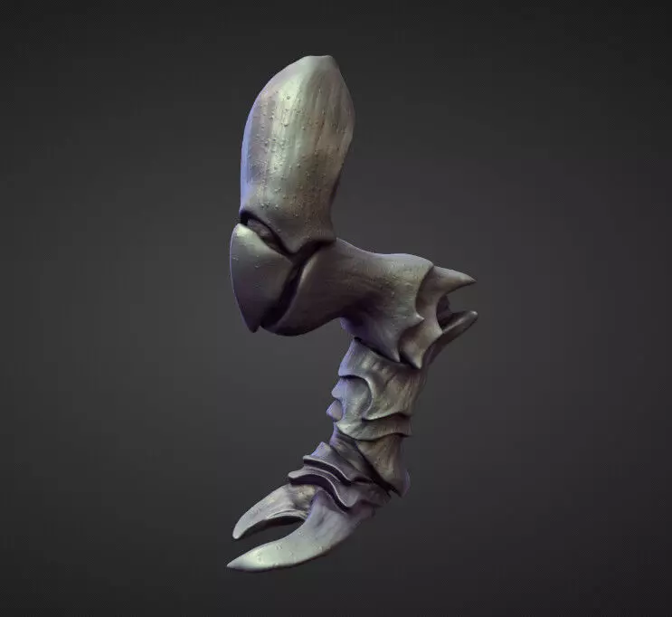 LEG45 high poly sculpt 3D model_0